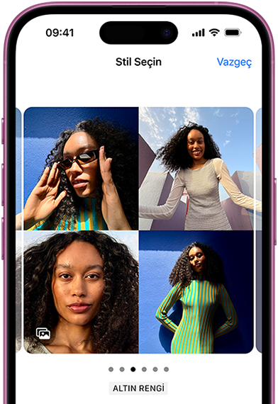 iPhone 16’daki Fotoğrafik Stiller sayesinde tonu, rengi ve daha birçok şeyi ayarlayın