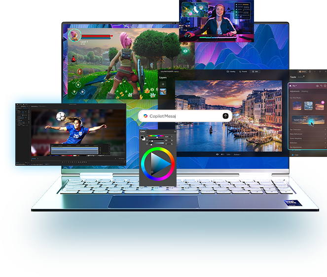 Device with various windows