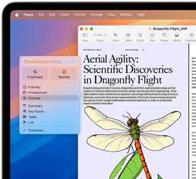 Yusuf&ccedil;uğun u&ccedil;uşu hakkında bilimsel bir makalenin, daha kısa ve &ouml;z olması i&ccedil;in Apple Intelligence Yazma Ara&ccedil;ları kullanılarak g&ouml;zden ge&ccedil;irilmesi